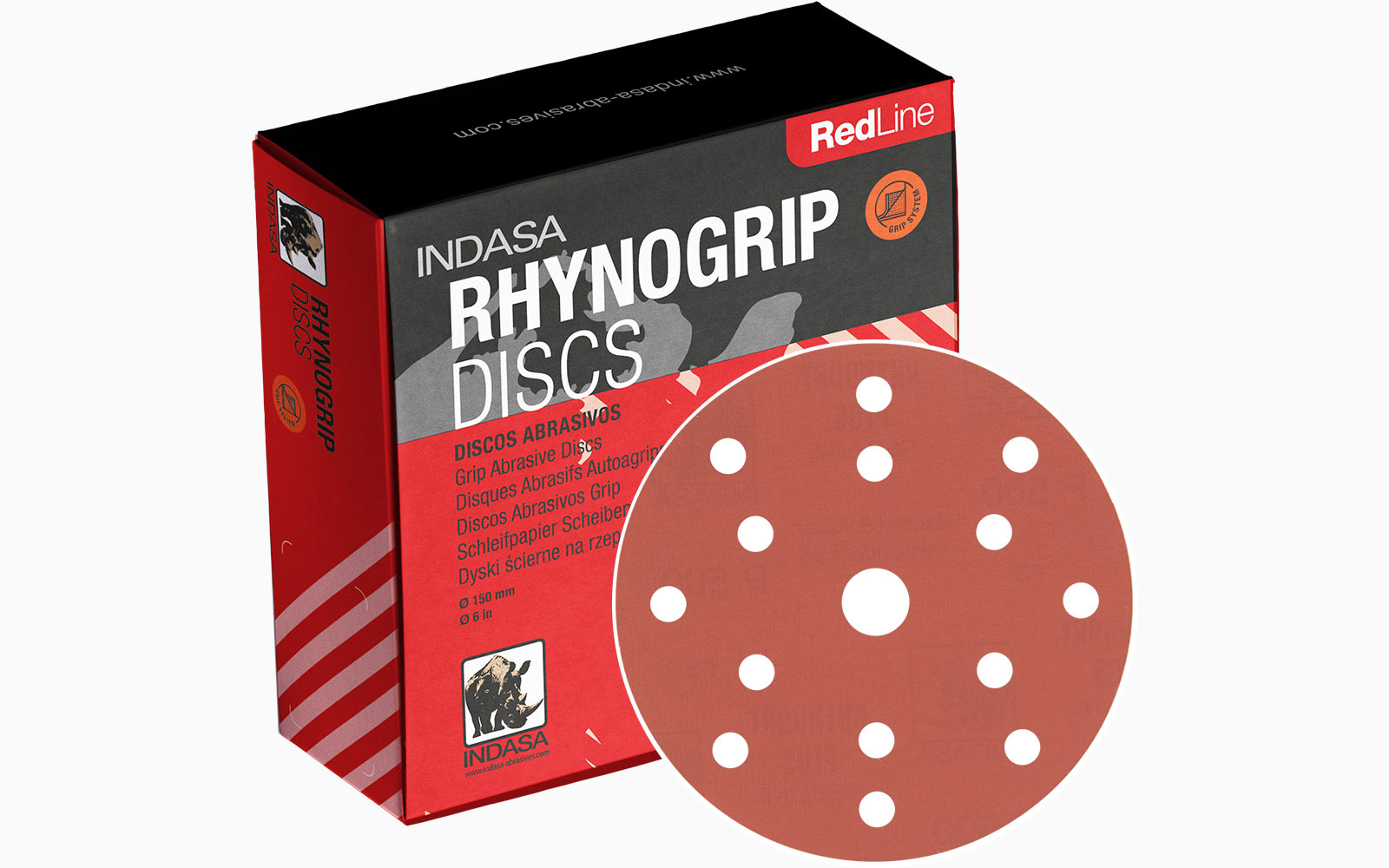 Disco Velcro D-150 40 até 100 15F RL RHYNOGRIP